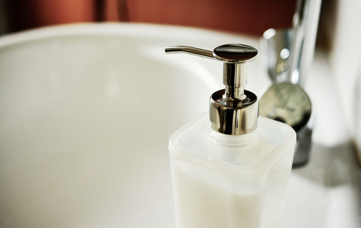 A traditional soap dispenser that is common in South African households