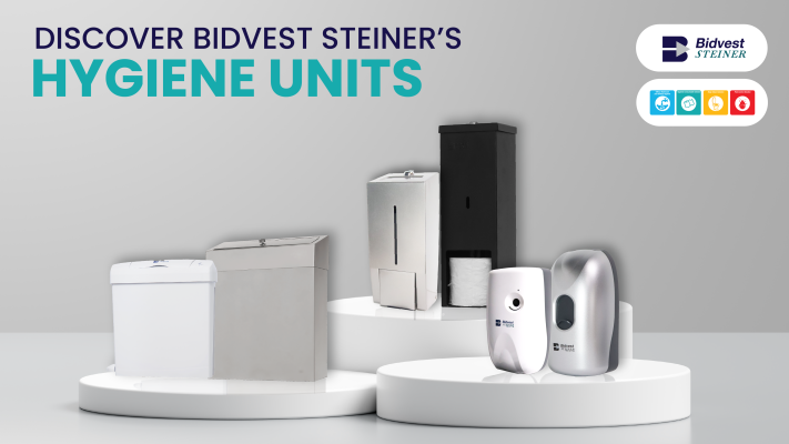 Bidvest Steiner's different range of rental hygiene units