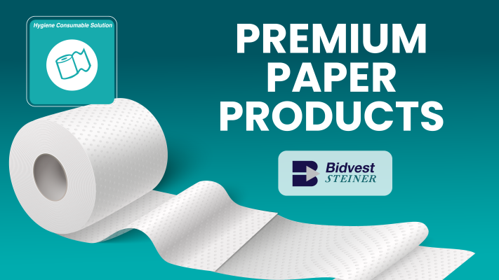 Paper products from Bidvest Steiner