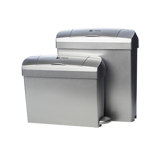 She Bin Intima Silver Auto and Mini Pedal, our range of touchless sanitary bins