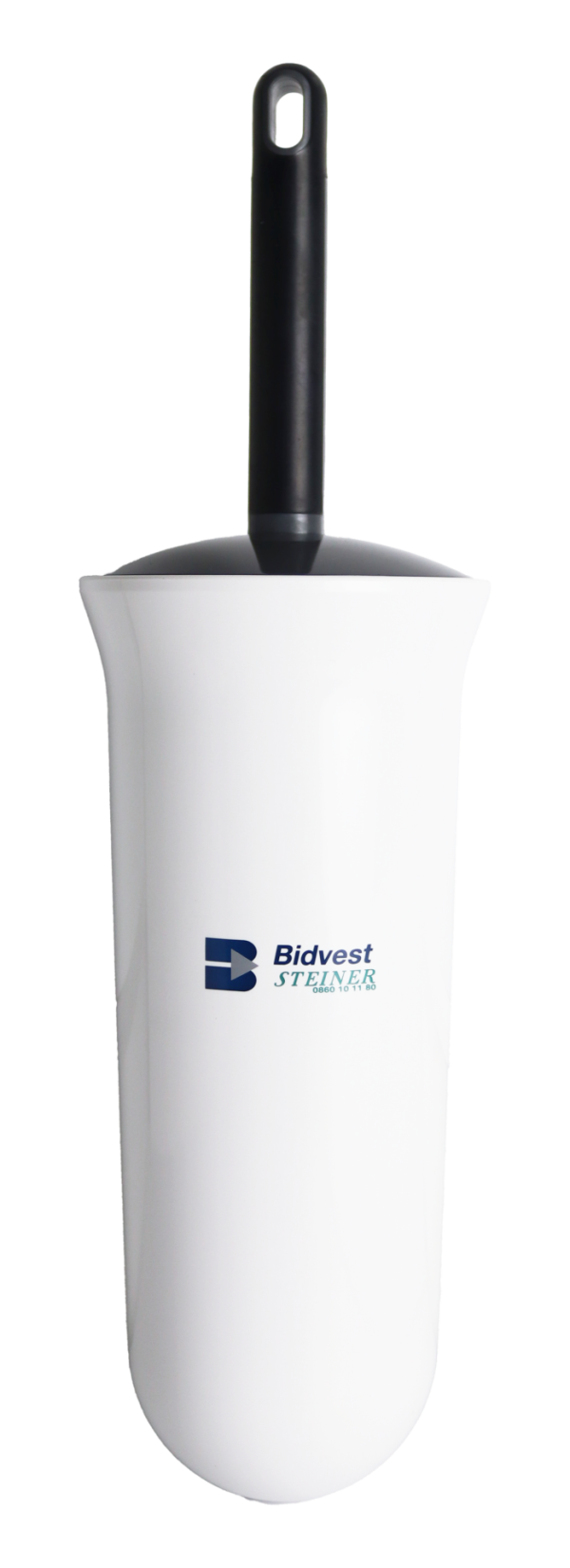 White Wall Mounted Toilet Brush Set | Bidvest Steiner