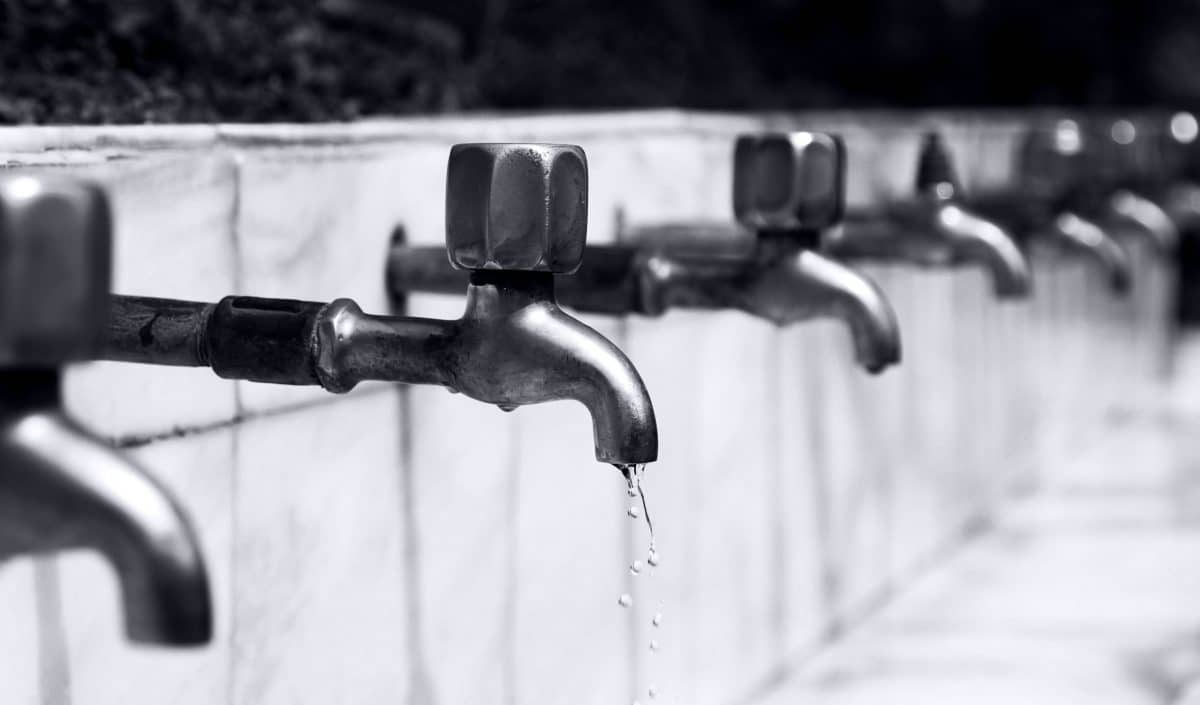 Public bathroom taps - avoid drinking with the Cholera outbreak in South Africa